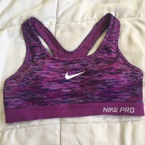 Nike Pro Sports Bra Purple